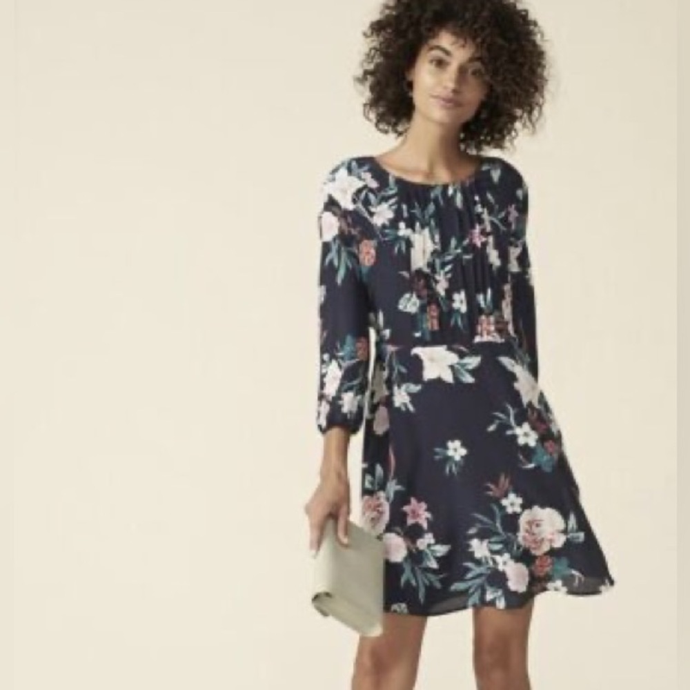 Amour Vert 100% Silk Dakota Saint Cloud Floral Print Dress Size XS